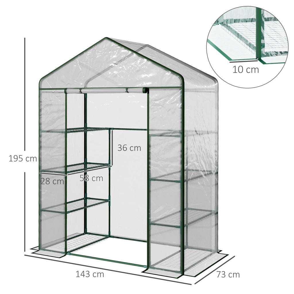 Serra Giardino 4 Livelli ¨C zephmum ¨C Acciaio 143x73x195 cm
