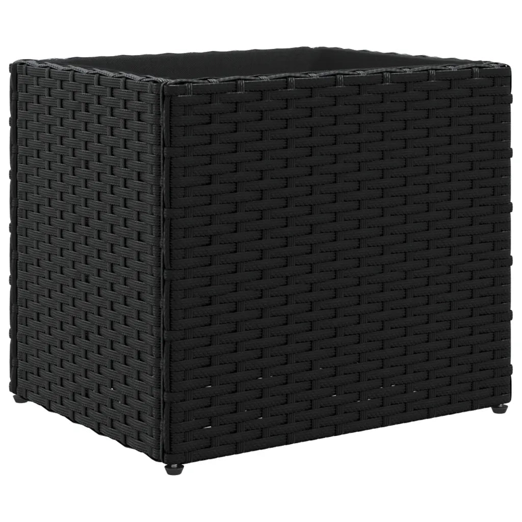 vidaXL Fioriera da Giardino Nera 36x30x32 cm in Polyrattan