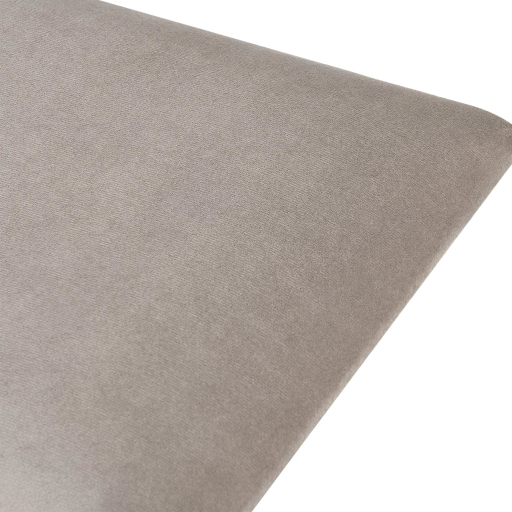 Set di 3 cuscini da parete in velluto 60 x 30 cm grigio chiaro 03_0010624