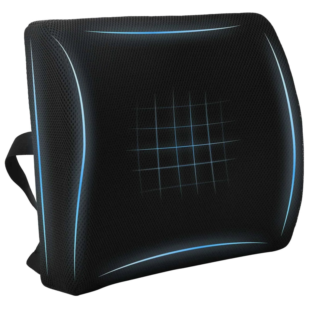 Cuscino lombare Nero Schiuma Memory 35,5 x 30 x 12 cm CFW1911104