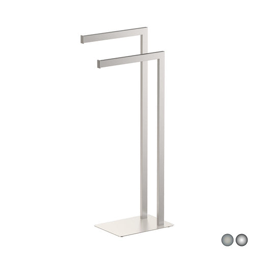 PIANTANA PORTA ASCIUGAMANI ZEUS- Spazzolato cm 18 x h. 77x33,5- METAF- pezzi 1