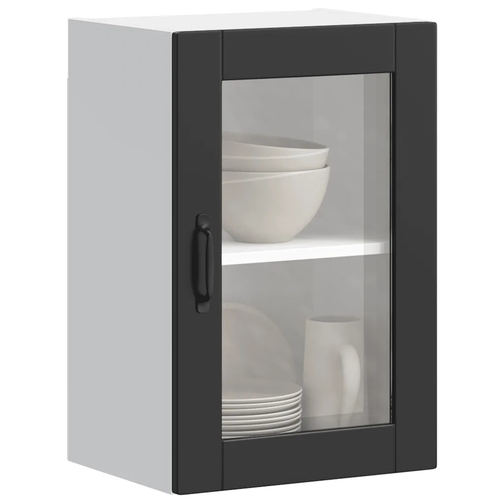 Pensile da Cucina con Porta in Vetro Porto Nero