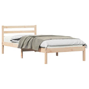 Letto singolo | Letto per adulti | Struttura del letto Marrone 215,5 x 105,5 x 69,5 cm