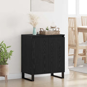 Credenza Rovere Nero 60 x 35 x 70 cm Legno multistrato 882603