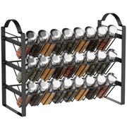 Organizzatore Portaspezie a 3 Livelli ¨C Zephmum ¨C Nero, Metallo