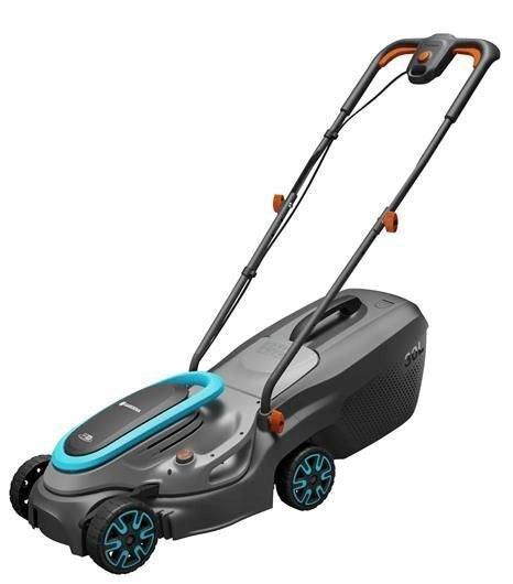 Gardena PowerMax 32/18V P4A tagliaerba Tagliaerba a spinta Batteria Blu, Grigio