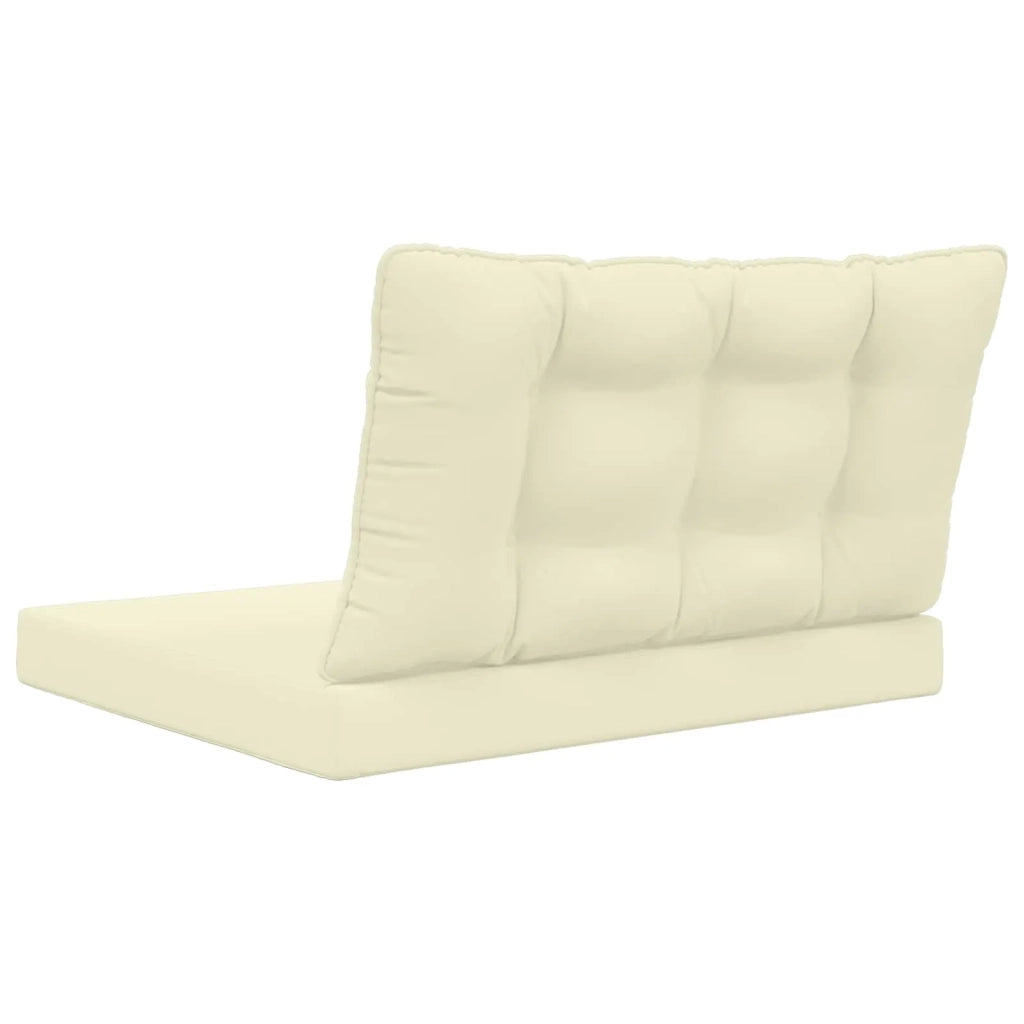 Cuscino per divano da esterno 2 pcs Crema Poliestere