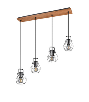 Lampada a Sospensione da Interno  E27 in Metallo Argento Anticato