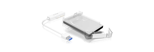 ICY BOX IB-AC703-U3 Box esterno HDD/SSD Bianco 2.5"
