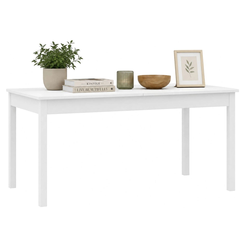Lireli, Tavolo Allungabile 12 Posti, 160x80x76h cm Bianco