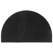 Zerbino | Tappetino Nero Mezzo Rotondo 50x80 cm Fibra di Cocco