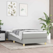 vidaXL Giroletto senza Materasso Grigio Chiaro 80x200 cm Tessuto