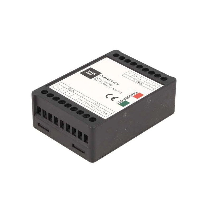 DLA1224-4CV Booster Amplificatore PWM 4 Canali 12V 24V 10A