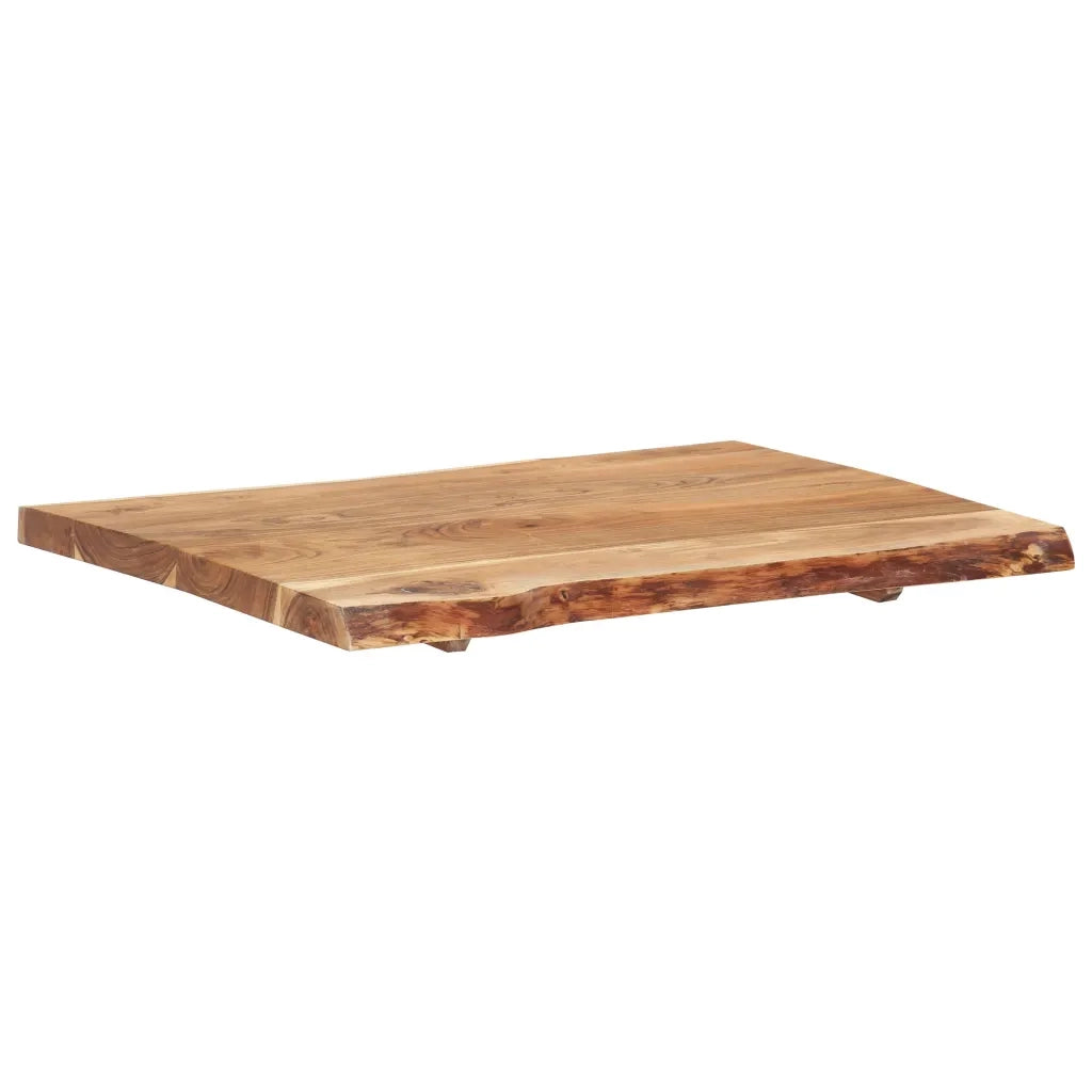 Piano del Tavolo in Legno Massello di Acacia 80x(50-60)x3,8 cm 286330
