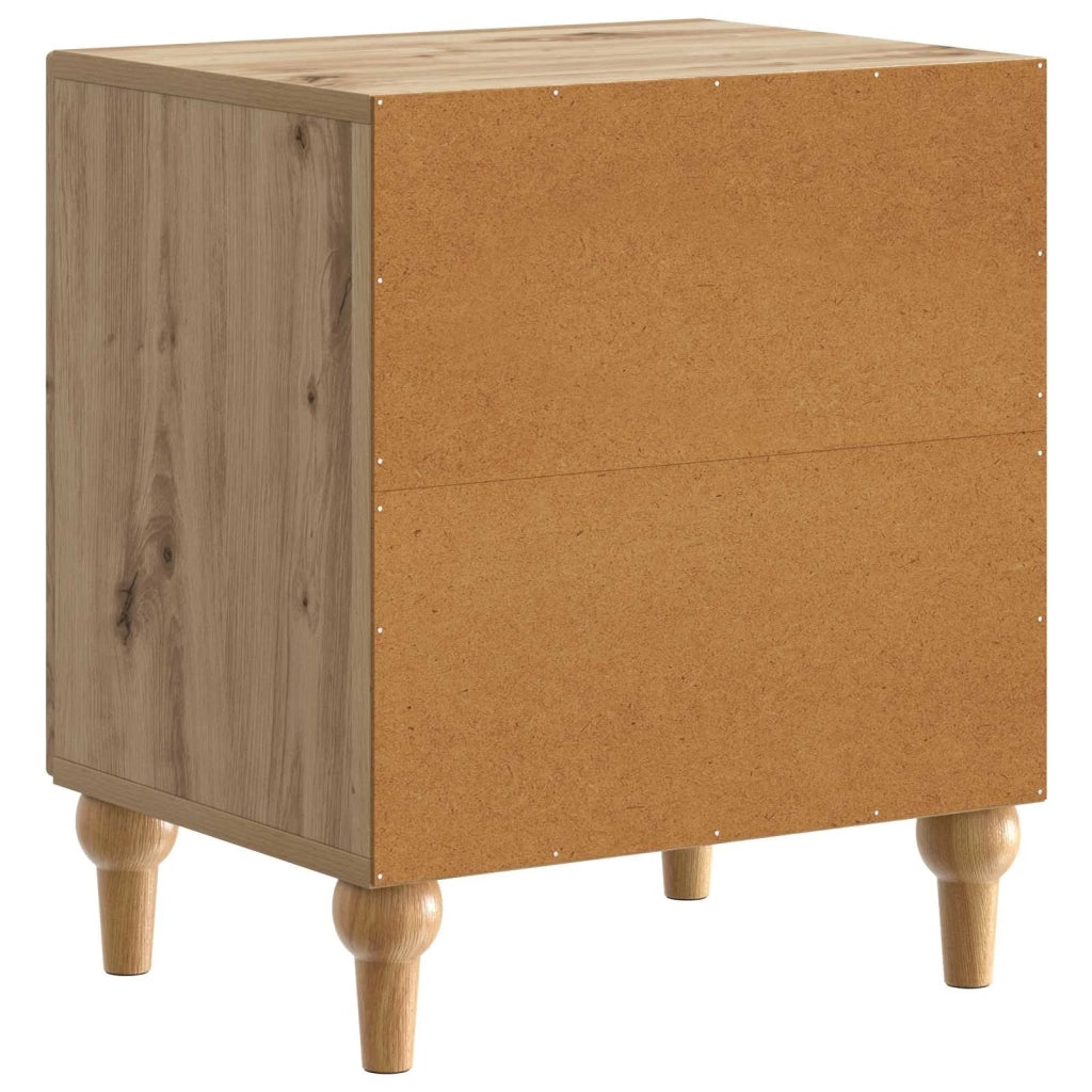 Armadio da Notte 2 pcs Rovere Artigianale 43 x 34,5 x 50 cm 894124
