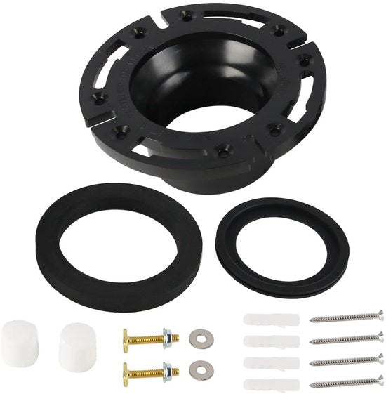 Set di sigillatura per il bagno 3-in-1 - Kit di protezione per pavimento - Set di sigillatura - Sostituisce il codice 385345892/385311658/385311652 - Materiale ABS - Duraturo e resistente agli urti - Protezione per il gomito del water