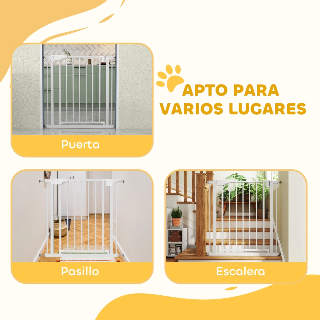 Barriera di Sicurezza per Bambini e Cani ¨C Minimal ¨C Bianco 76-81 cm