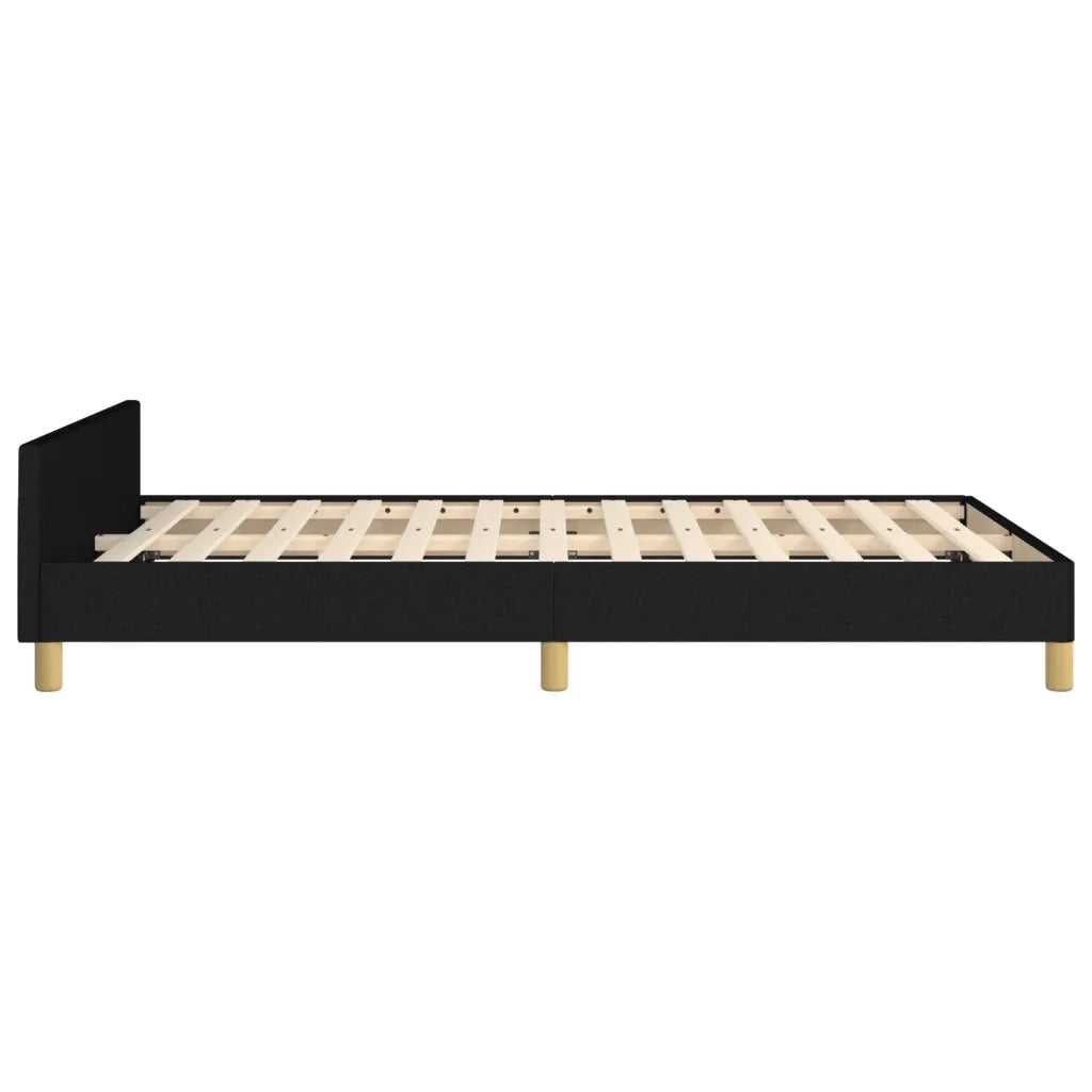 Giroletto con Testiera Nero 120x200 cm in Tessuto cod mxl 62876