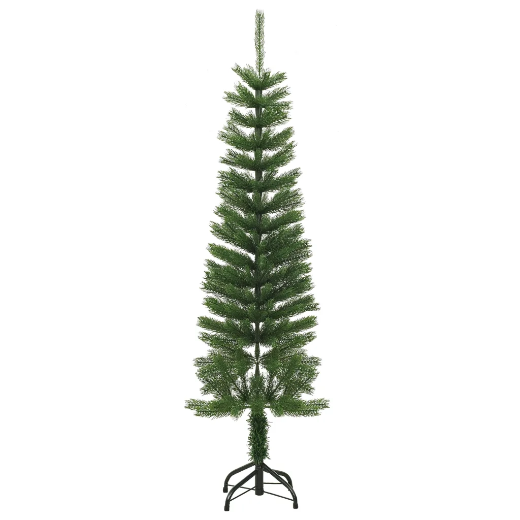 Albero di Natale Artificiale-Albero Natalizio Sottile con Base 520 cm PE