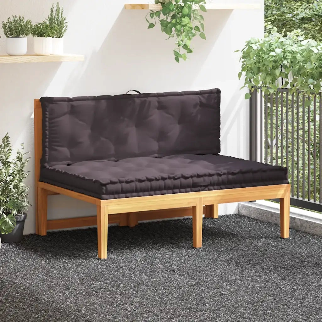 Cuscini per Pallet e Pavimento 2 pz | Cuscini per sedie in Cotone Antracite