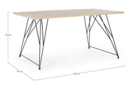 Tavolo da Soggiorno 160x90x76 cm in Legno District