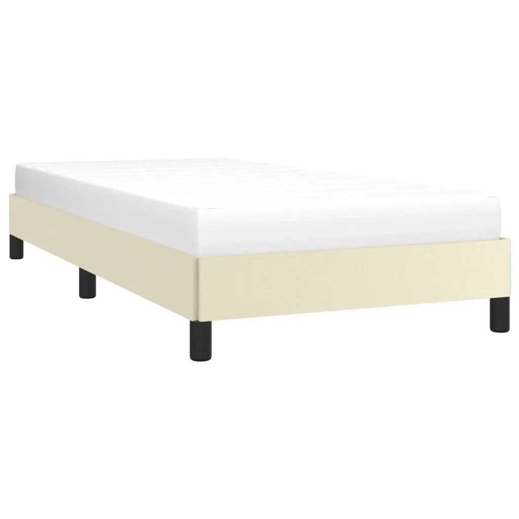 Giroletto-Struttura Letto Crema 100x200 cm in Similpelle