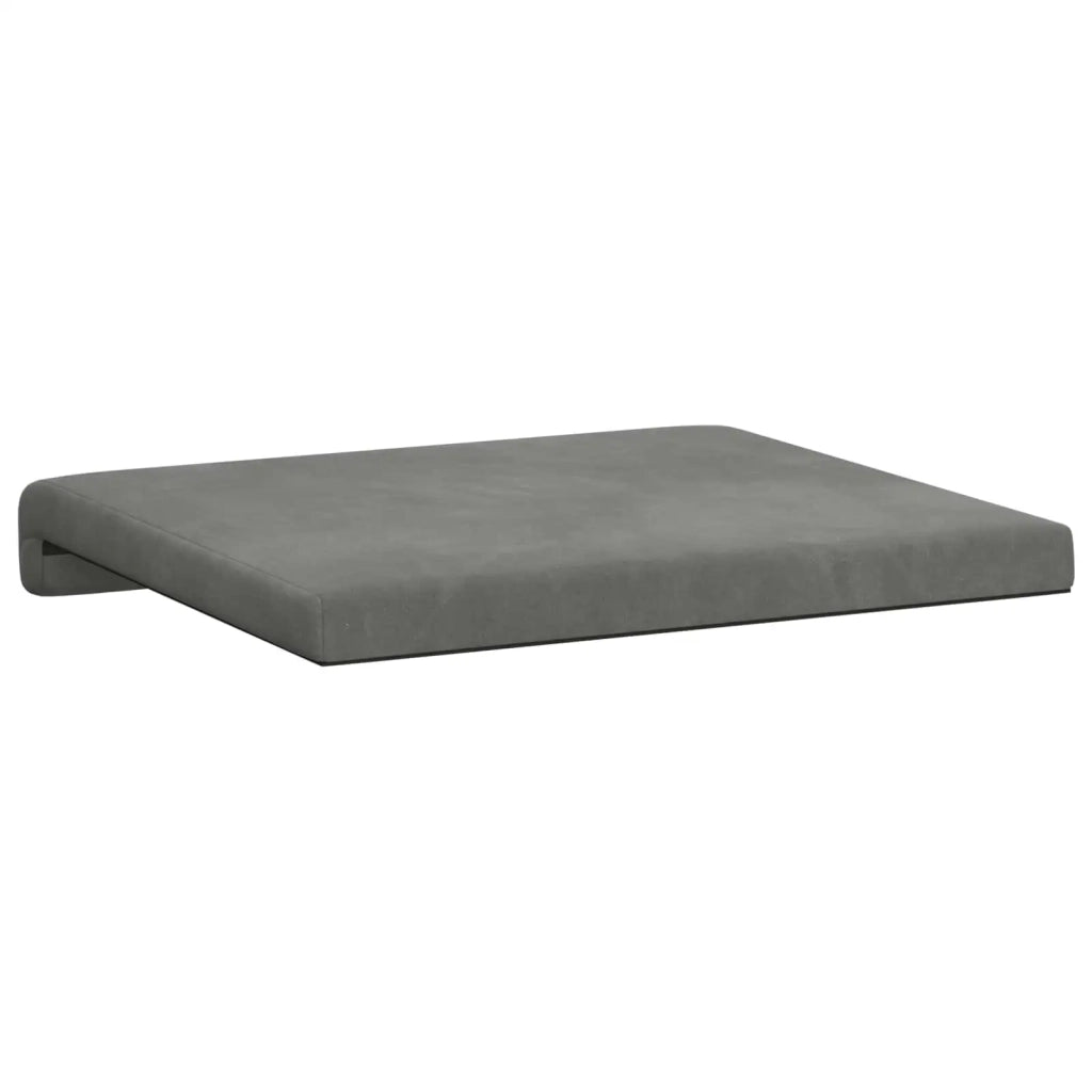 Cuscino per panchina 4 pcs Velluto Grigio Scuro 42043099