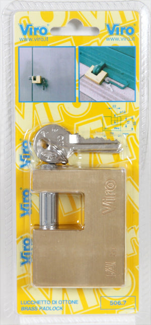 viro blister art. 506.7 lucchetto serratura mm.70 cod:ferx.2051