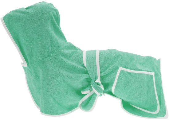 Asciugamano per cani assorbente - Cappuccio ricucito - Leggero - Resistente alla lavatrice - Comodo - Adatto a tutte le razze - Asciugamano per cani