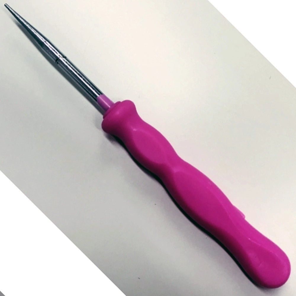 Trade Shop - Scriber Punta Satinata Ago Metallo Punteruolo Con Manico In Plastica Fai Da Te -