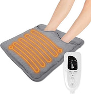 Caldaia per piedi - riscaldamento elettrico per piedi con funzione di massaggio, rilassamento e calore per piedi stanchi con rivestimento di teddy morbido