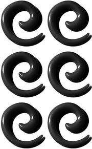 Tasselli per orecchie 1,6 mm (14 G) - Acquario - Ipersensibilità ridotta - Leggeri - 3 paia (6 pezzi) - Orecchini per orecchie