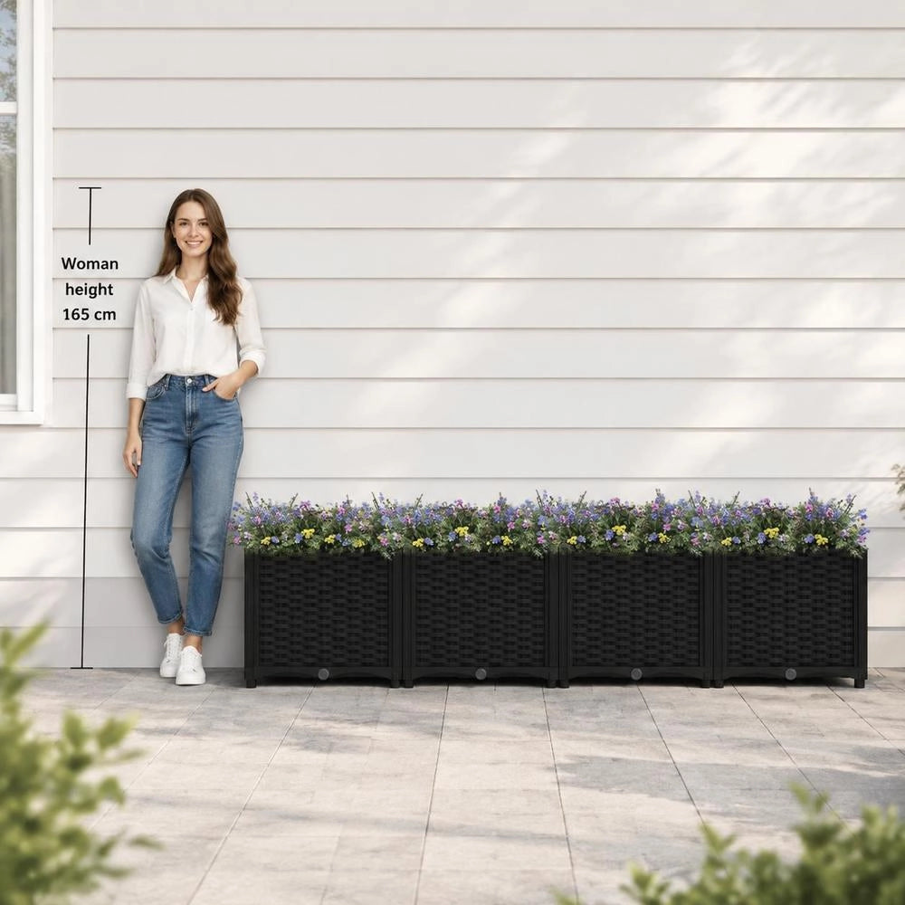 Raised Bed 160x40x38 Cm Polypropylene