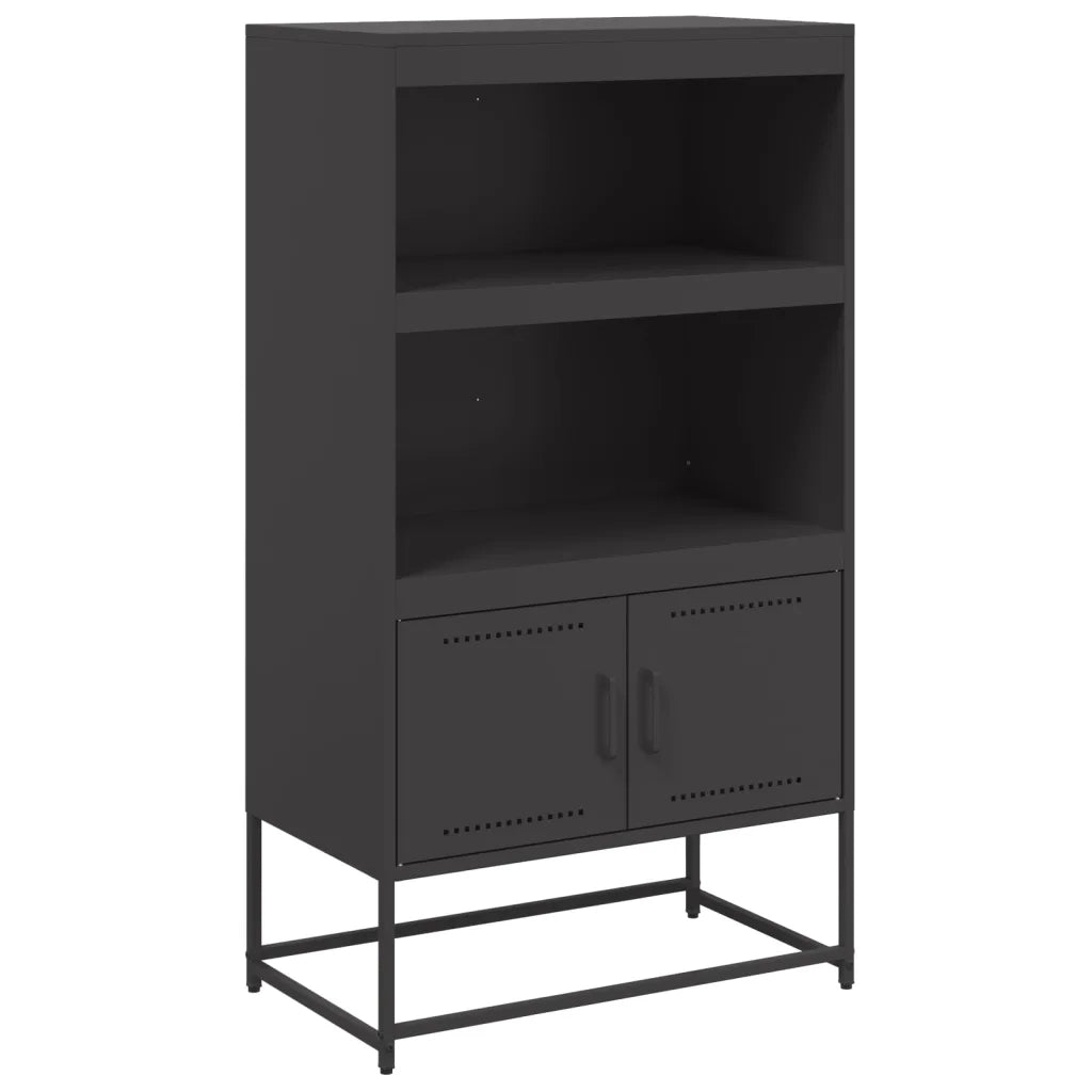 Credenza Nera 68,5x38,5x123,5 cm in Acciaio 846500