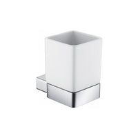 Porta bicchiere in ceramica da parete in alluminio - serie leaf