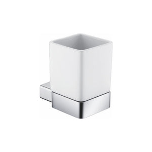 Porta bicchiere in ceramica da parete in alluminio - serie leaf