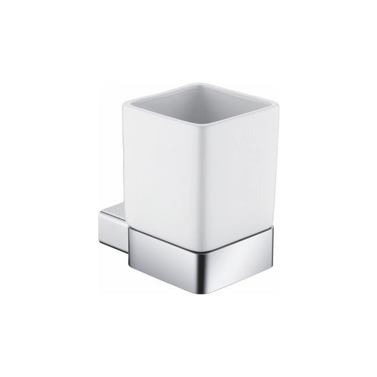 Porta bicchiere in ceramica da parete in alluminio - serie leaf