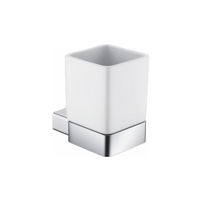 Porta bicchiere in ceramica da parete in alluminio - serie leaf