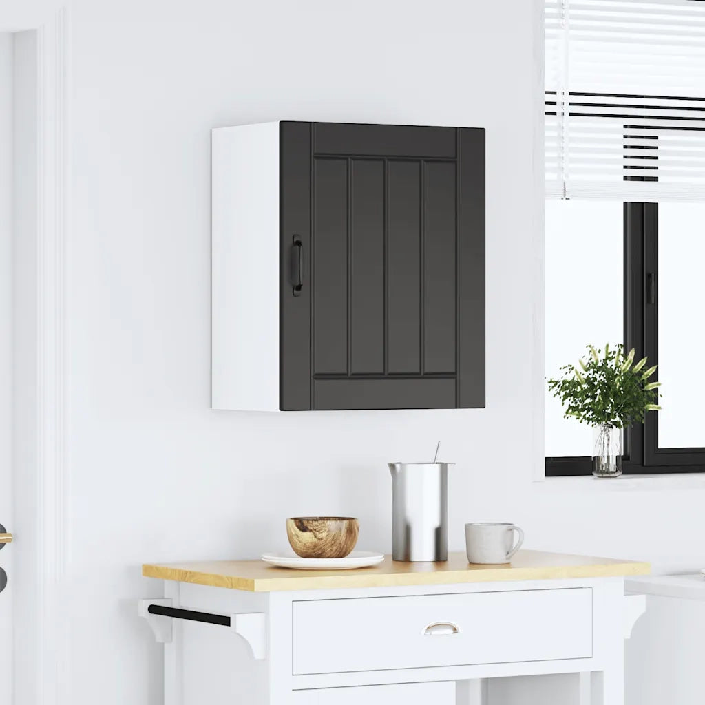 Pensile da Cucina Lucca Nero in Legno Multistrato 853799