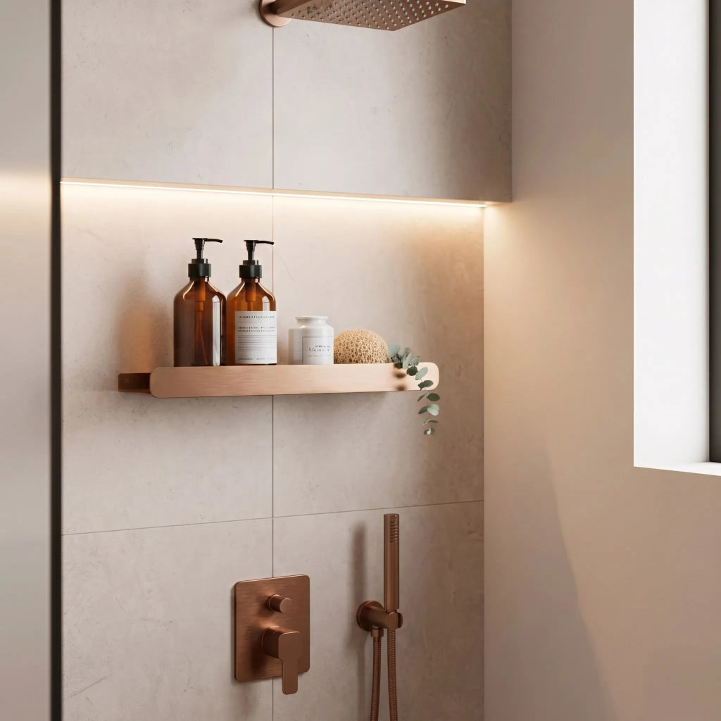 Mensola Da Bagno Sf03 45cm Copper Brush