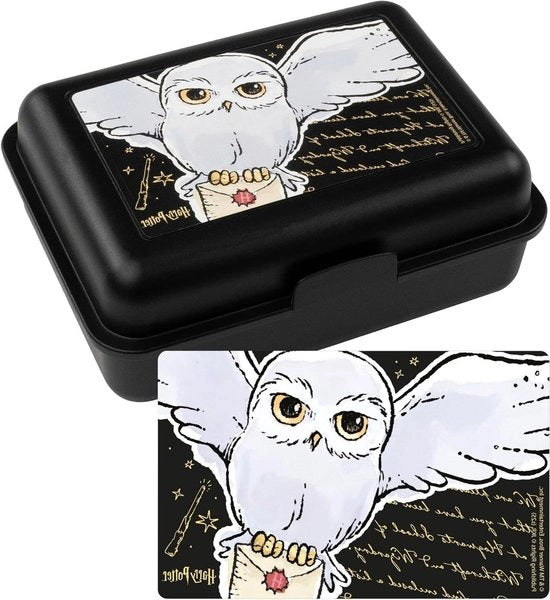 Lunchbox con separatore Hedwig Uccello con parete divisoria nera - Harry Potter