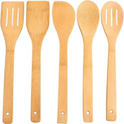 Set cucina moderno da 5 pezzi, bambù puro, legno naturale, senza vernice