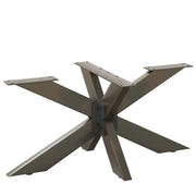 Gamba per tavolino da caffÃ¨ a forma di ragno nera 98x58x(42-43) cm in acciaio