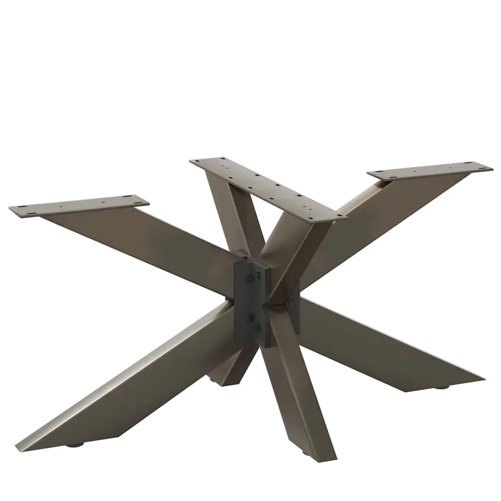 Gamba per tavolino da caffÃ¨ a forma di ragno nera 98x58x(42-43) cm in acciaio