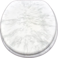 Sanicomfort 1915983 sedile copri-wc, effetto marmo, bianco