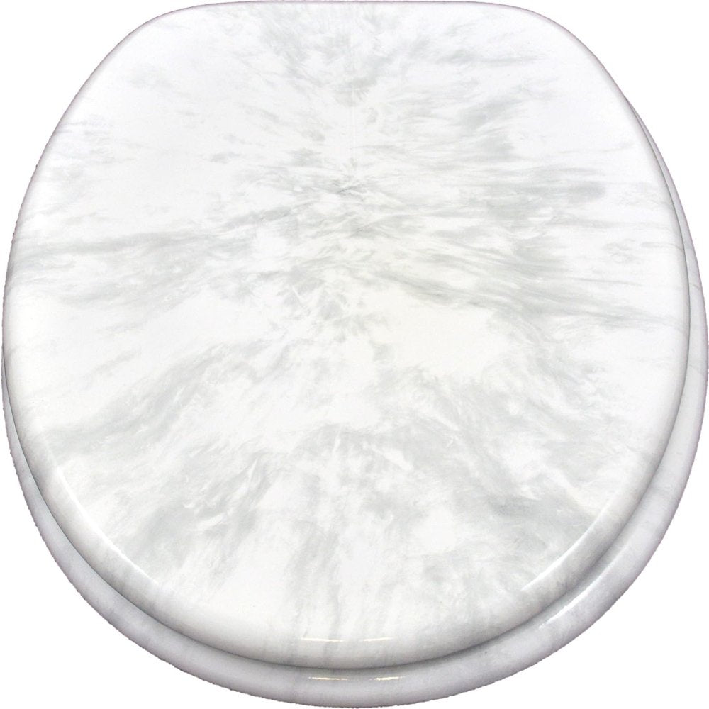 Sanicomfort 1915983 sedile copri-wc, effetto marmo, bianco