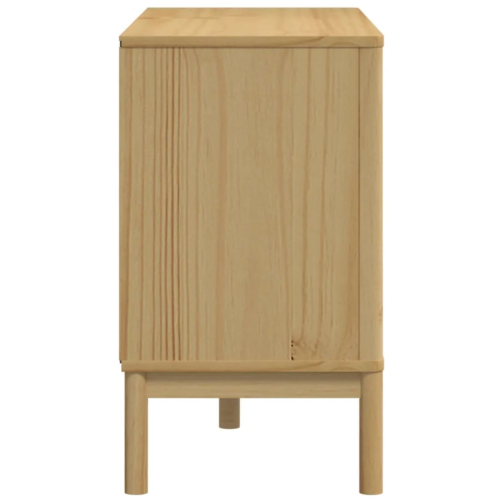 Cassettiera FLORO Marrone Cera in Legno Masselo di Pino