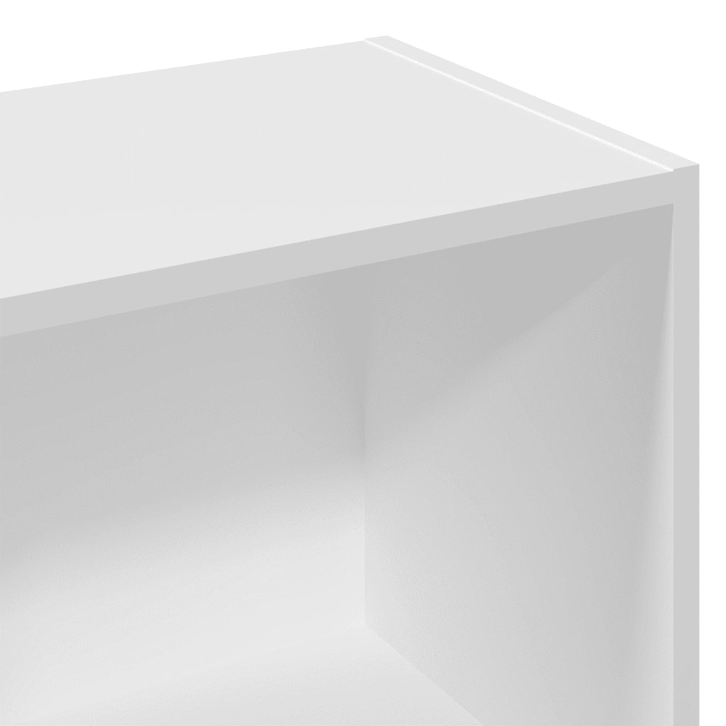 Libreria Bianca 57x28,5x107,5 cm in Legno Multistrato