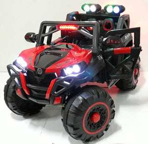 Macchina Elettrica per Bambini 12V Kidfun Fuoristrada 4x4 Rossa