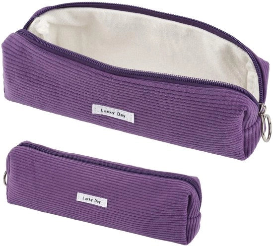 Etui in corduroy, per ragazze e ragazze adolescenti, per scuola e ufficio